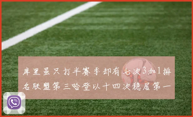 库里虽只打半赛季却有七次3加1排名联盟第三哈登以十四次稳居第一